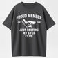 Urbntees Proud Member Just Resting My Eyes Club Sarcastic Organic Cotton Unisex T-Shirt