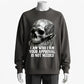 Edgy Skull & Chain Hoodie – 'I Am Who I Am' Bold Design for Nonconformists
