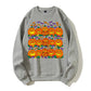 Halloween Pumpkin Graphic Sweatshirt, Cute Spooky Autumn Crewneck, Unisex Fall Pullover