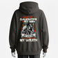 Hurt My Daughter Or Son Reaper Graphic Hoodie - Not Even God Can Save You From My Wrath - 100% Cotton