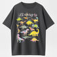 Urbntees It's Okay to Be Different Neurodivergent Dinosaurs Organic Cotton Unisex T-Shirt