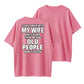 Funny Wife Humor T-Shirt She's Older Than Me Husband Graphic Tee
