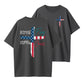 Patriotic Christian Faith T-Shirt – Stand for Flag Kneel for Cross Religious Shirt
