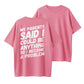 100% Cotton Funny Problem Maker Graphic T-Shirt for Men & Women