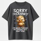 Urbntees Sorry I'm Cranky Terrible 60s Right Now Angry Duck Funny Organic Cotton Unisex T-Shirt