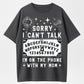 100% Cotton Sorry I Can't Talk I'm On The Phone With My Mom Ouija Board T-Shirt women's shirts