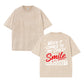 When It Comes To My Child Smile In My Mugshot Vintage Washed Tee