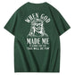 When God Made Me He Grinned And Said This'll Be Fun Jesus Pattern  Print 100%Cotton T-Shirt
