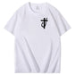 Jesus Made Me A Fisherman Pattern Print 100%Cotton T-Shirt