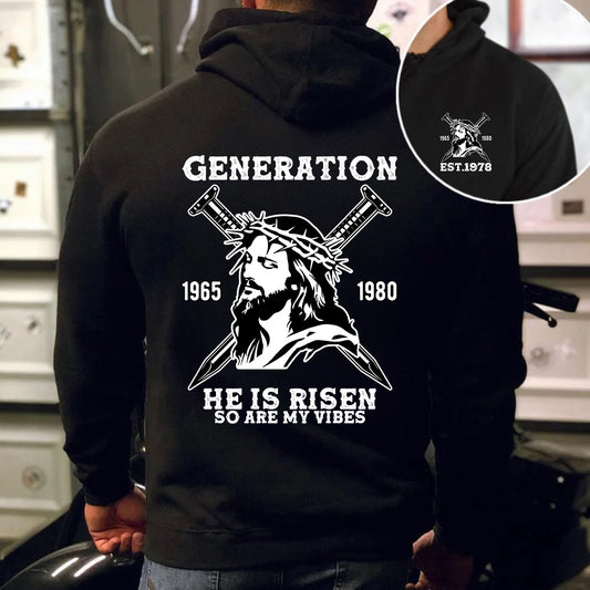 Double-Sided Generation X Custom Year T-shirt, Jesus Christian Shirt, Generation X T-Shirt