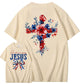 Independence Day America Needs Jesus  Pattern Print T-Shirt