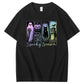 Spookey Season  Pattern  Print 100%Cotton T-Shirt