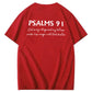 Salmernes 91 Mønster 100 & Bomuldsprint T-shirt