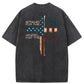 Stand For The Flag Kneel For The Cross 4th Of July Washed T-Shirt