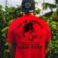 I'M AN ASSHOLE WALK AWAY Skull Print Men's T-shirt