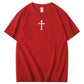 Jesus Is Being Pattern Crew Neck T-Shirt