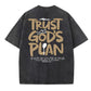 T-shirt med rund hals og mønster til vask og aldringsproces fra Stol på Guds plan