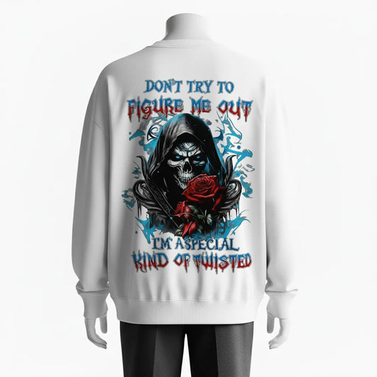 Don’t Try to Know Me Dark Gothic Reaper Sweatshirt