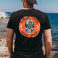 Always Tired  Never Broke Pattern Print 100%Cotton T-Shirt