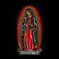 Praying Goddess Letter Graphic Black Print Hoodie