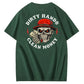 Dirty Hands Clean Money  Pattern Print 100%Cotton T-Shirt