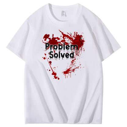 Problem Sloved Pattern100% Cotton T-Shirt