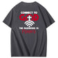 Connect To God The Password is Pattern  Print 100%Cotton T-Shirt