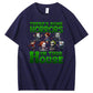 There's  Some Horros In This House Pattern  Print 100%Cotton T-Shirt