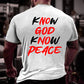 GEN X Know Jesus Know Peace Sweatshirt - Gift Christian Religious Catholic God Faith