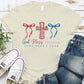 God Bless America Pattern Round-Neck T-Shirt