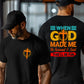 When God Made Me He Grinned  And Said This'll Be Fun Funny Pattern  Print 100%Cotton T-Shirt
