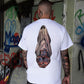 Oral Sex with Tattooed Ghost Dirty Love Black Print T-shirt