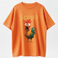 Funny Chicken F Caw F Graphic Tee: Rooster Meme Shirt