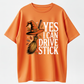 Yes I Can Drive Stick Funny Witch Halloween Graphic T-Shirt