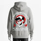 Edgy Skull Graphic Hoodie – 'I Never Question' Bold Design for Unique Street Style
