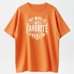 Heat Transfer Funny "My Wife is My Favorite Problem" Humorous Quote, Casual Streetwear Men's Shirts Graphic Tee
