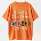 Stay-at-Home Detective True Crime & Cozy Outfit Collage Text T-Shirt