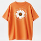 Imagine All The People Living Life In Peace Daisy Peace Sign T-Shirt - 100% Cotton