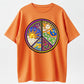 Psychedelic Floral Peace Tee Universe & Nature Art Print Short Sleeve