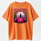 Women's Gothic Witch T-Shirt - Pink & Black Suitable for Halloween Costumes with Witches' Hats & Bats Print, Crew Neck Casual Tee for October Parties, Themed Outfits, Machine Washable Witch Design