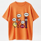 Cartoon Punctuation Characters What? Wait, Stop It, I Agree! T-Shirt - 100% Cotton Heavyweight