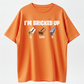 Men's Short-Sleeve Round Neck Soft Streetwear "I'm Bricked Up" Meme Graphic T-Shirt