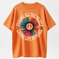 Imagine All the People Living Life in Peace Floral Daisy T-Shirt