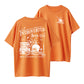 Women's Skull & Letter Print Round Neck Graphic Tee, Vintage Trendy Casual Short Sleeve T-shirt for Daily Wear