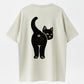 "Hi" Black Cat Vintage Graphic T-Shirt - 100% Cotton Heavyweight