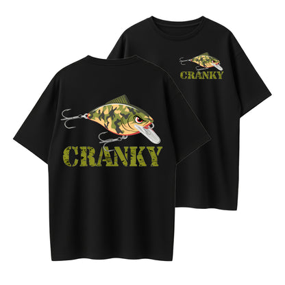 100% Cotton Cranky Fishing Lure Graphic T-Shirt