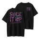 Suck It Up Buttercup Funny Sarcastic Floral Graphic T-Shirt