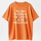 Humorous “You Exceed My Medication Limits” Print Unisex Slightly Stretchy Geometric Fabric, Casual Style, Ideal Gift for Senior Men & Women Pullover