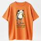 "I HAVE TO SAY WEIRD STUFF "Funny Frog Oversized Vintage Graphic T-Shirt
