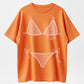 Bikini Graphic Washed T-shirt ,Last Splash Seashells and Wedding Bells, Bikini Body Illusion Shirt, Funny Summer Vacation Coverup